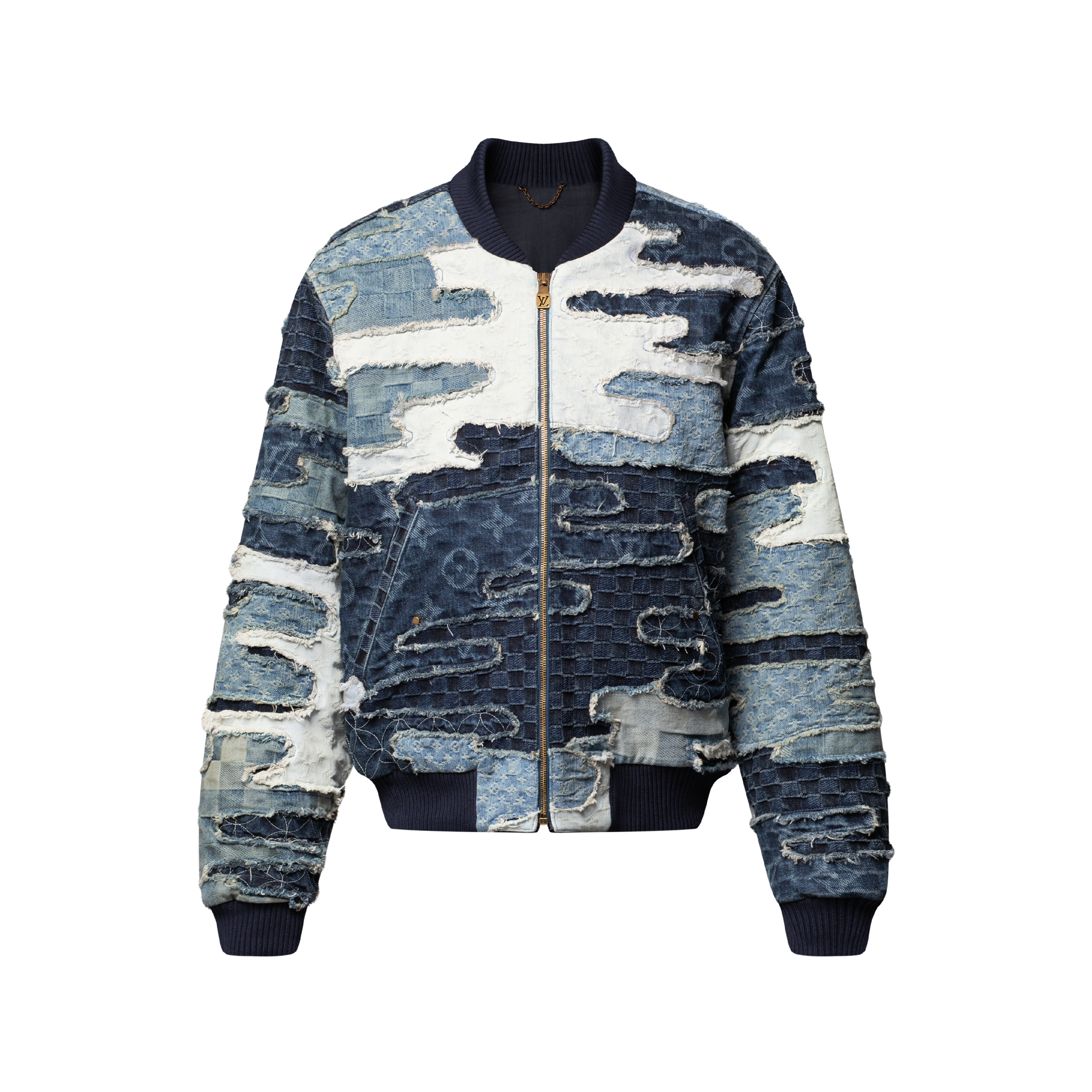 ルイヴィトン LOUIS VUITTON NIGO パッチワークデニム ボンバージャケット HTA82WYTG デニムジャケット Patchwork Denim Bomber Jacket - Ready-to-Wear | LOUIS VUITTON